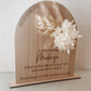 Midwife/doctor gift - dried floral plaque